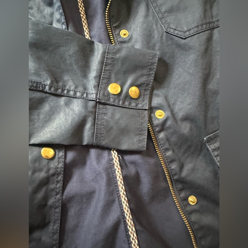 J. Crew Navy Blue Women's Zip up Field Jacket - Picture 7 of 11